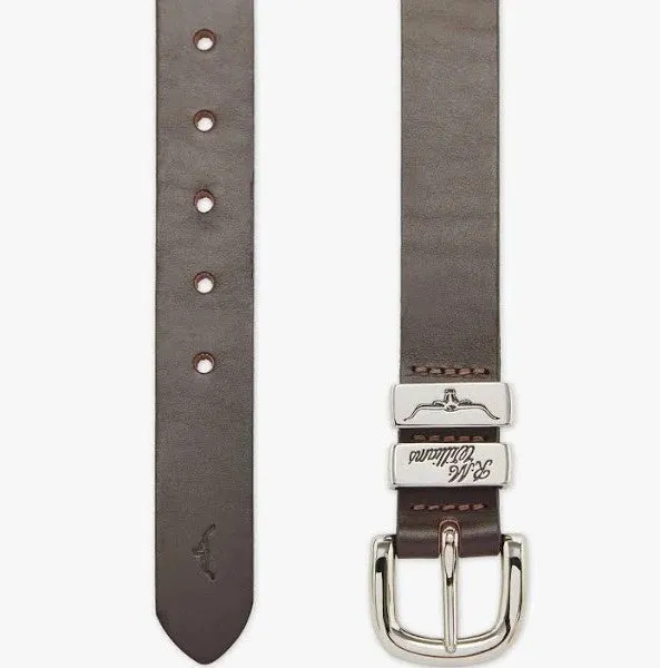 1 1/4" 3 Piece Solid Hide Belt - Chestnut