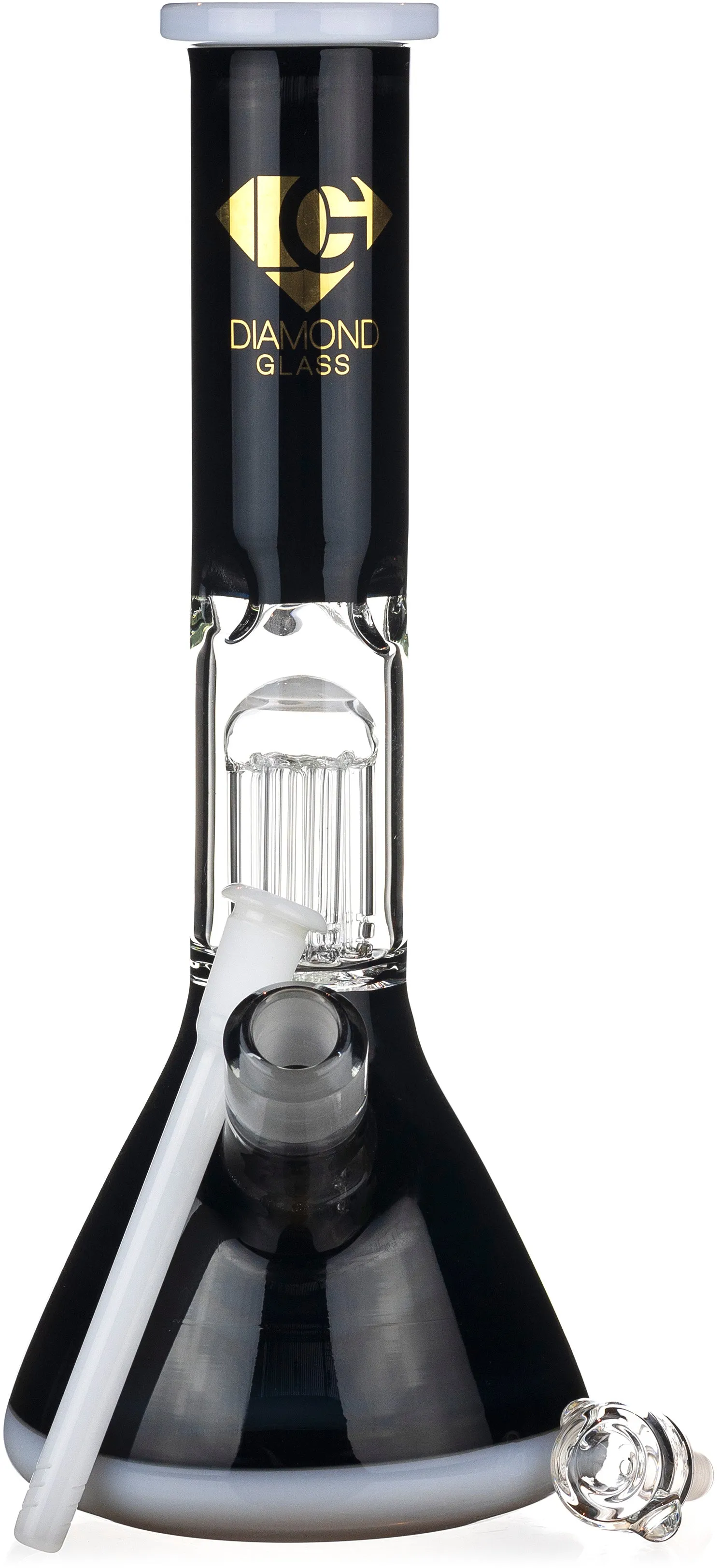 14 Classic Single Chamber Beaker Bong, by Diamond Glass