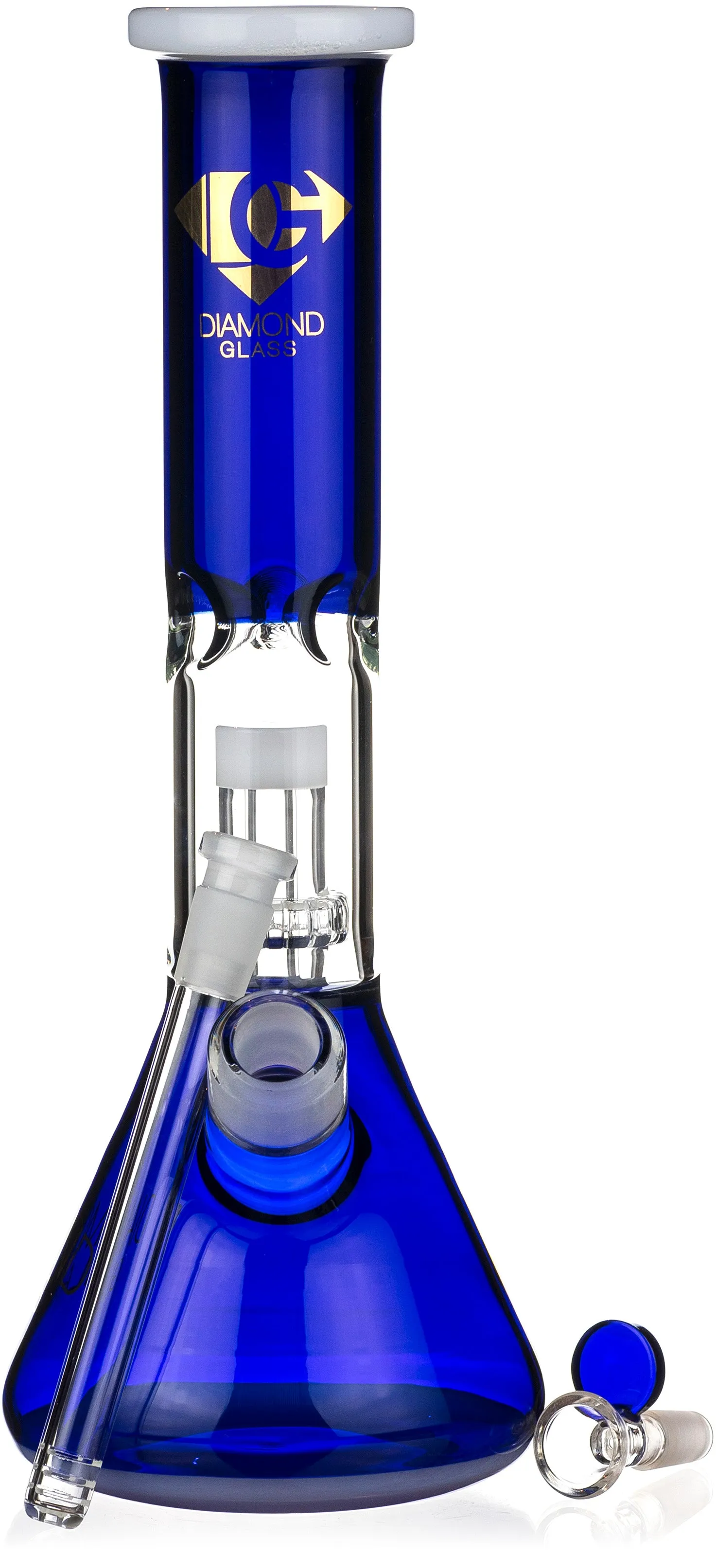 14 Classic Single Chamber Beaker Bong, by Diamond Glass