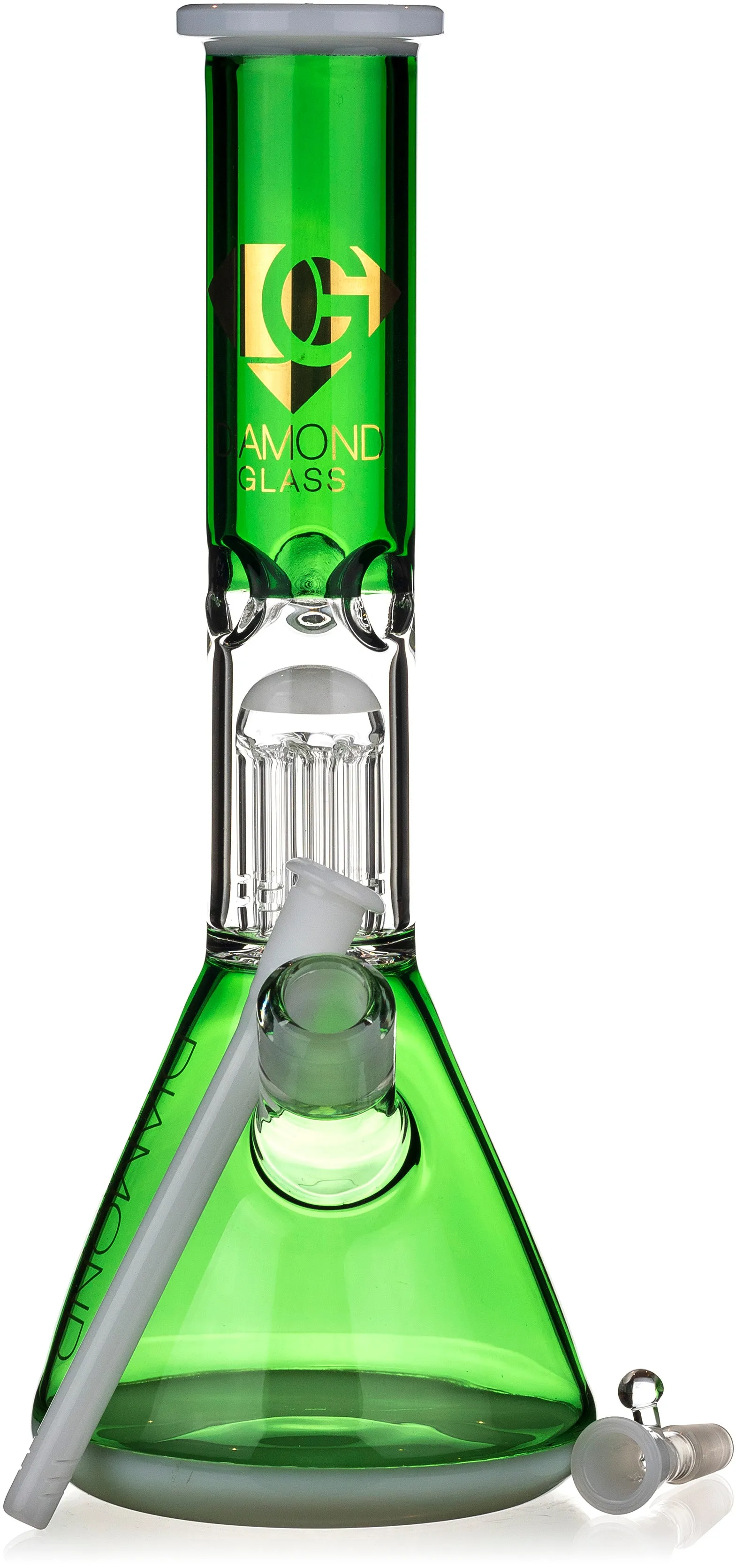 14 Classic Single Chamber Beaker Bong, by Diamond Glass