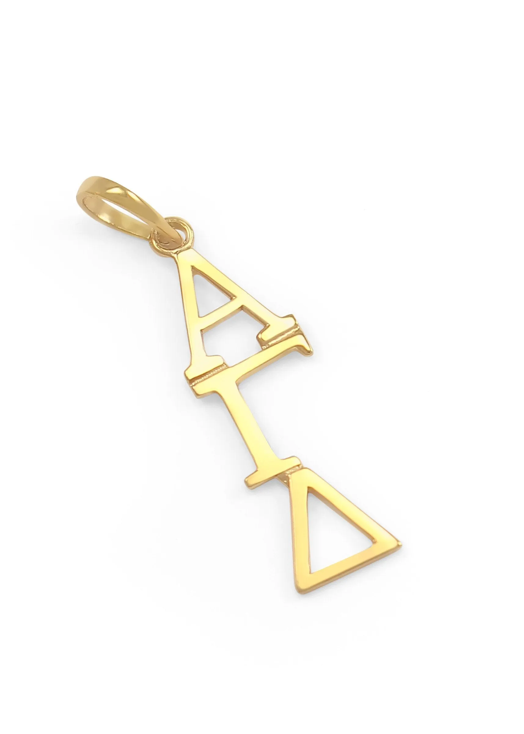 14k Solid Gold Alpha Gamma Delta Lavaliere