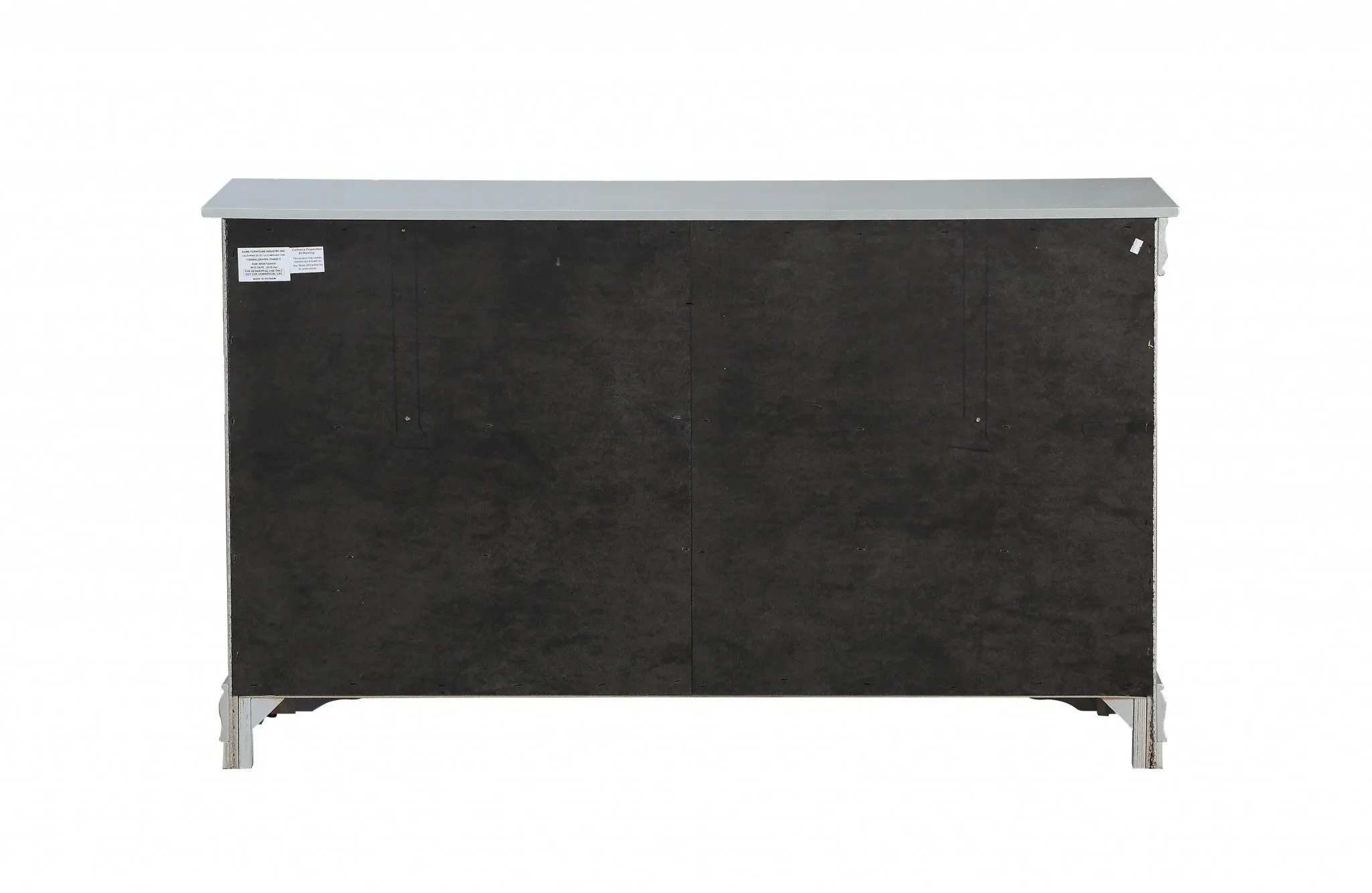 18 Gray Solid Wood Double Dresser