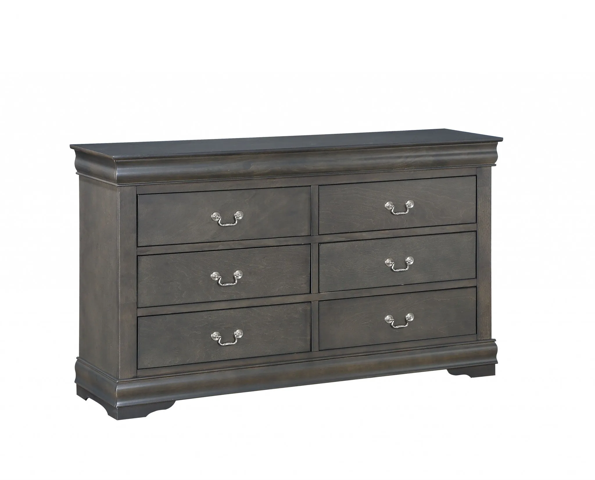 18 Gray Solid Wood Double Dresser