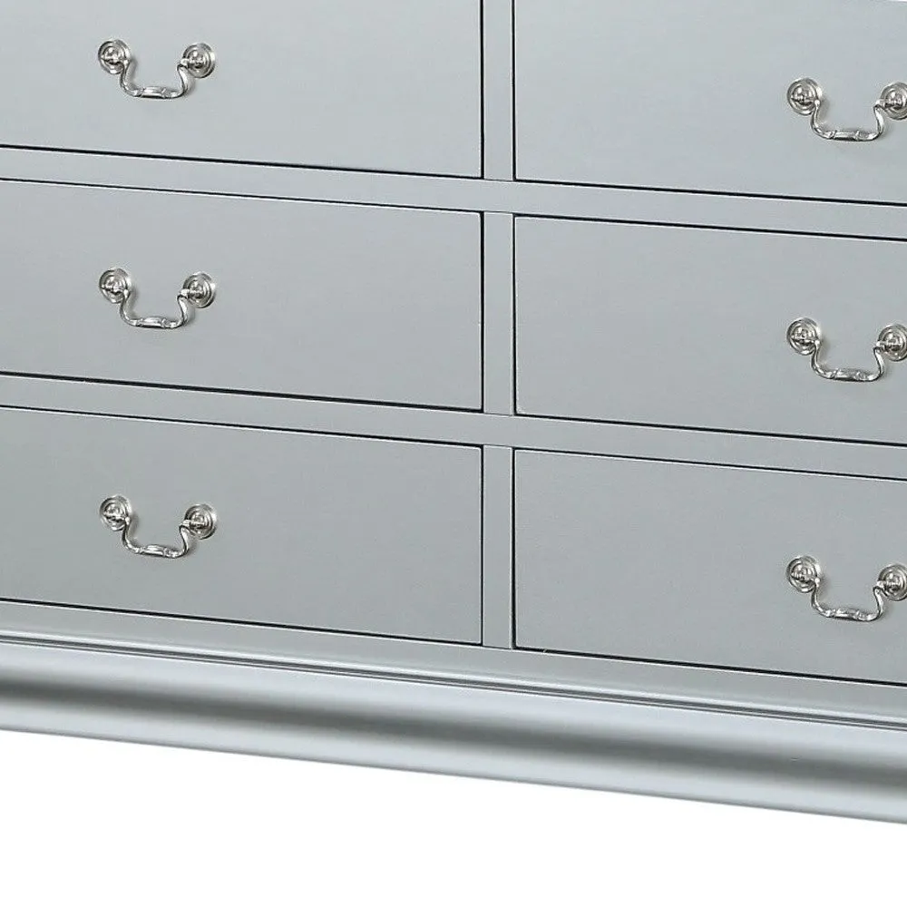 18 Gray Solid Wood Double Dresser