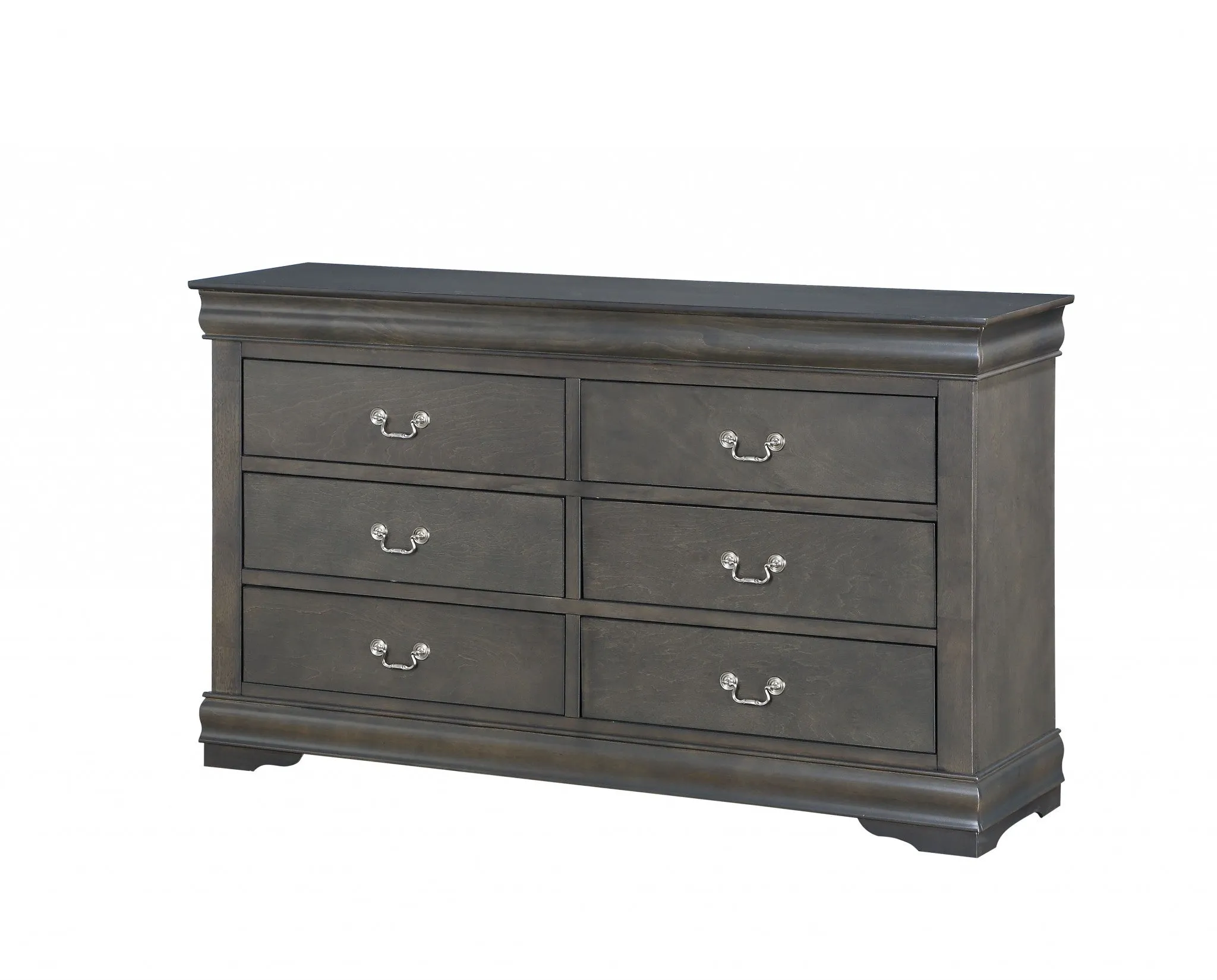 18 Gray Solid Wood Double Dresser