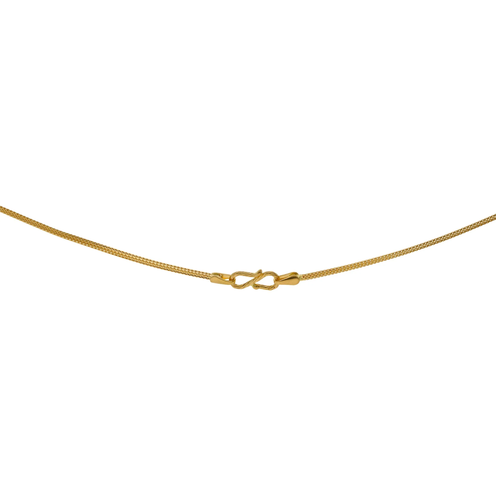 22K Yellow Gold Beaded Chain w/ White Gold Accents (14 grams)