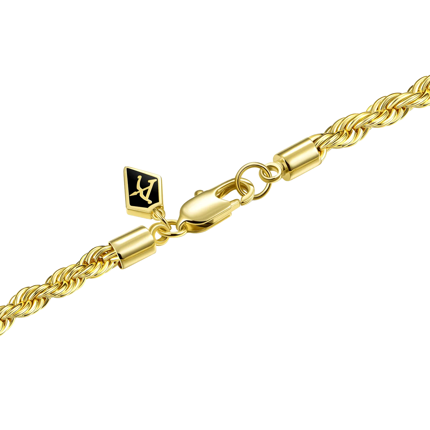 3.5mm Rope Bracelet -Yellow Gold