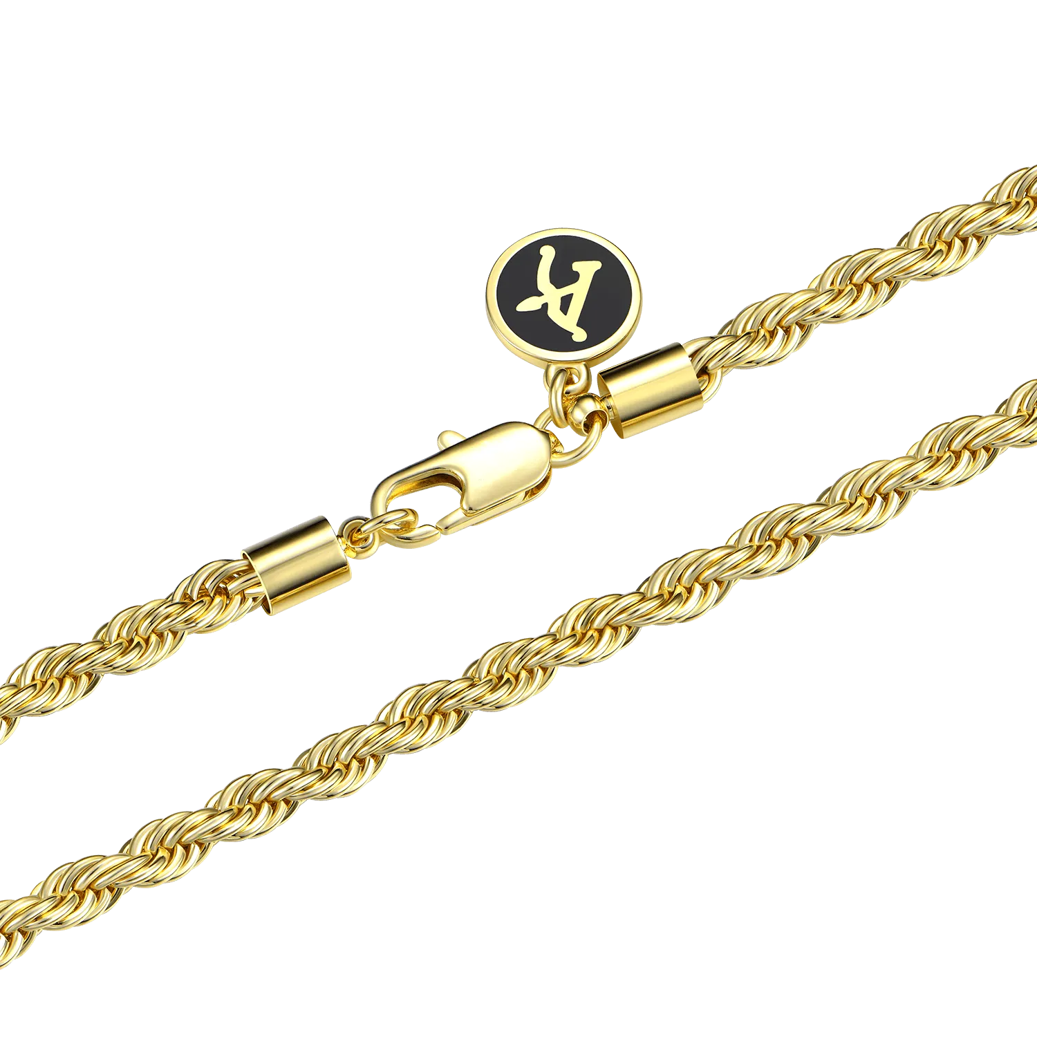 3.5mm Rope Chain - Yellow Gold