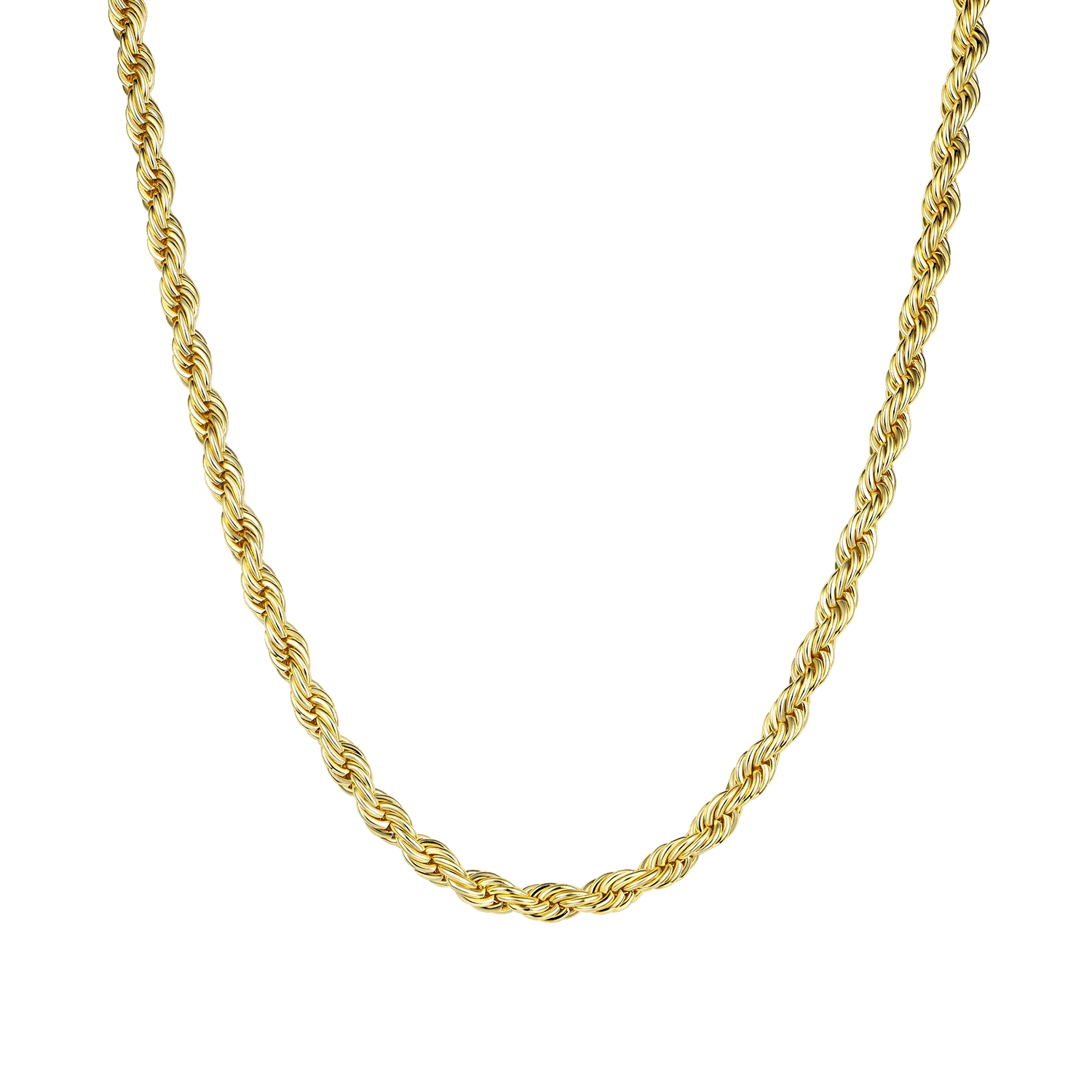 3.5mm Rope Chain - Yellow Gold