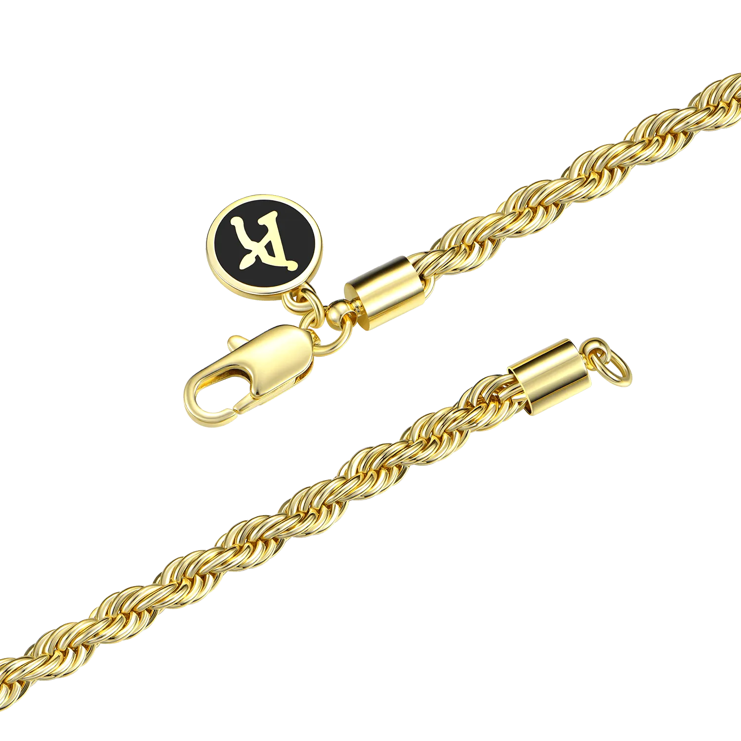 3.5mm Rope Chain - Yellow Gold