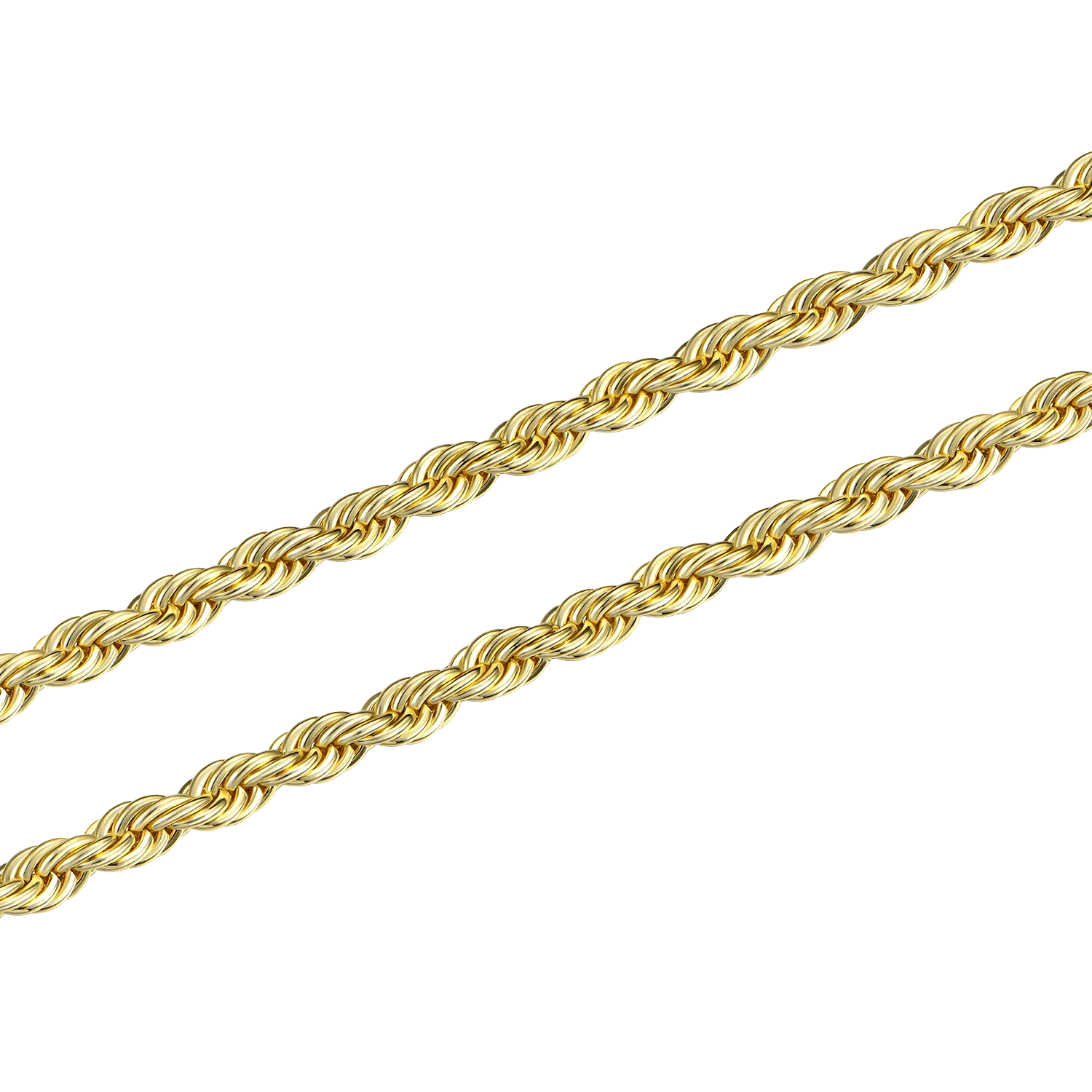 3.5mm Rope Chain - Yellow Gold