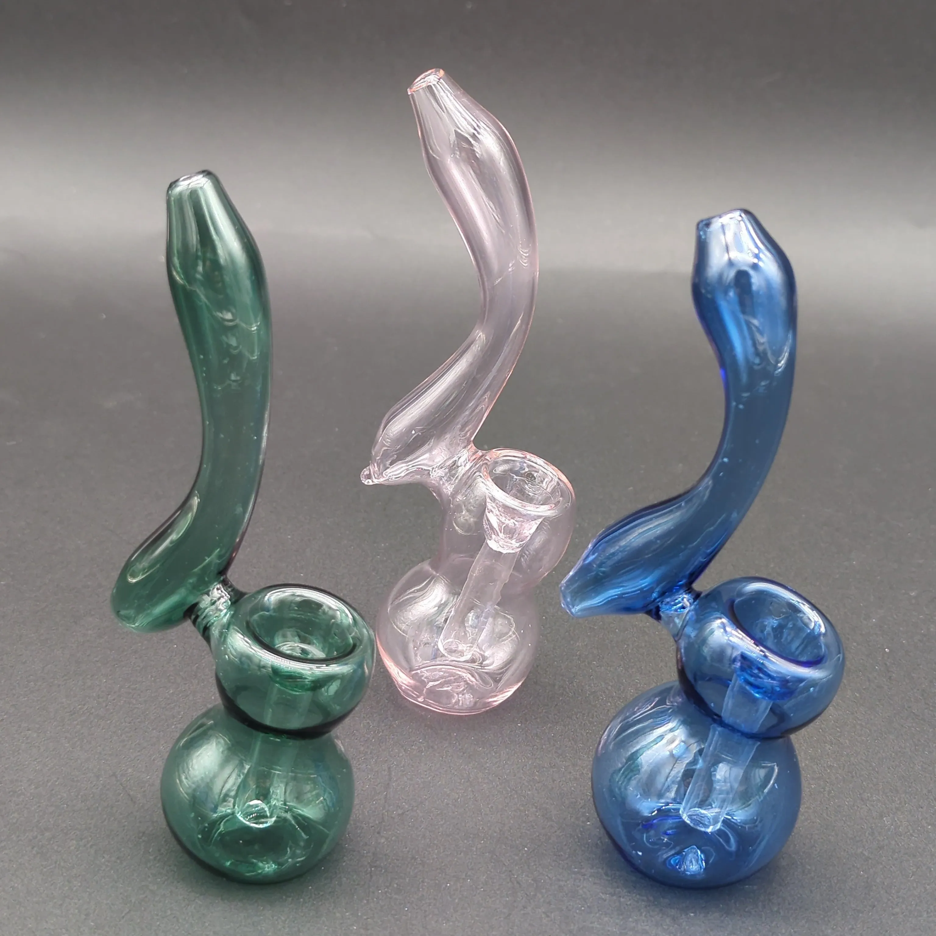 5 Solid Color Simple Glass Bubbler