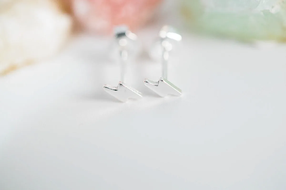 925 lightning earrings-GL