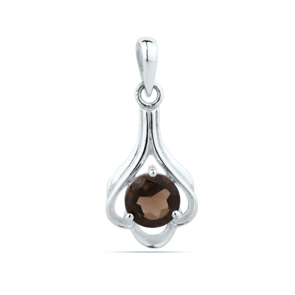 925 Sterling Silver Smoky Quartz Pendant