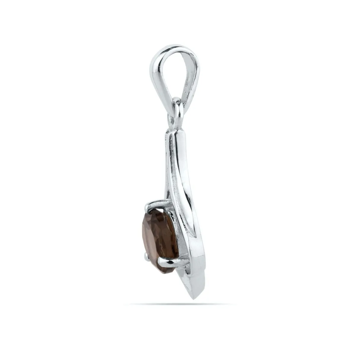 925 Sterling Silver Smoky Quartz Pendant