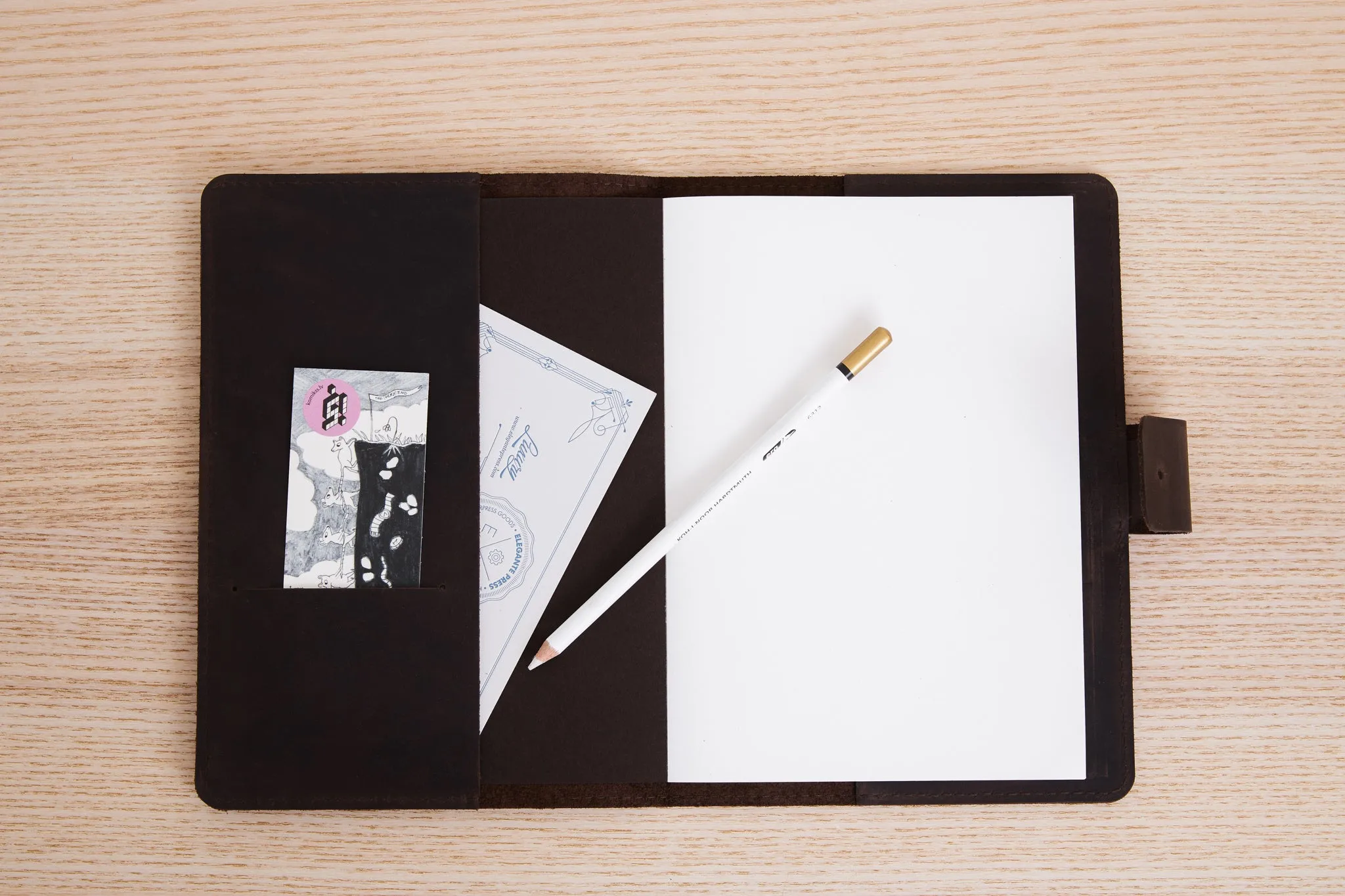 A5 Leather Notebook Cover | OAK BROWN