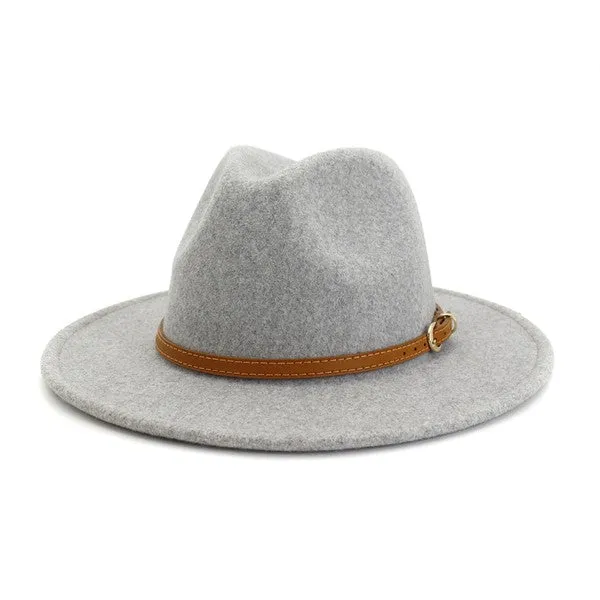 Accity Leather Belt Panama Hat