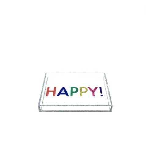 Acrylic Happy Tray