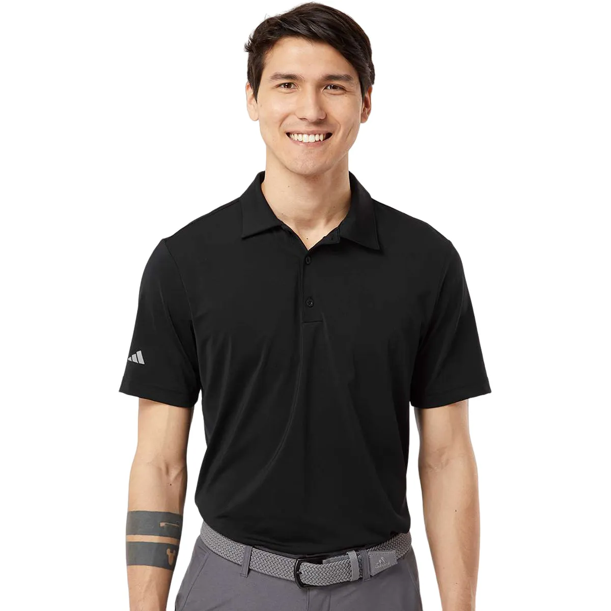 Adidas Men's Black Ultimate Solid Polo