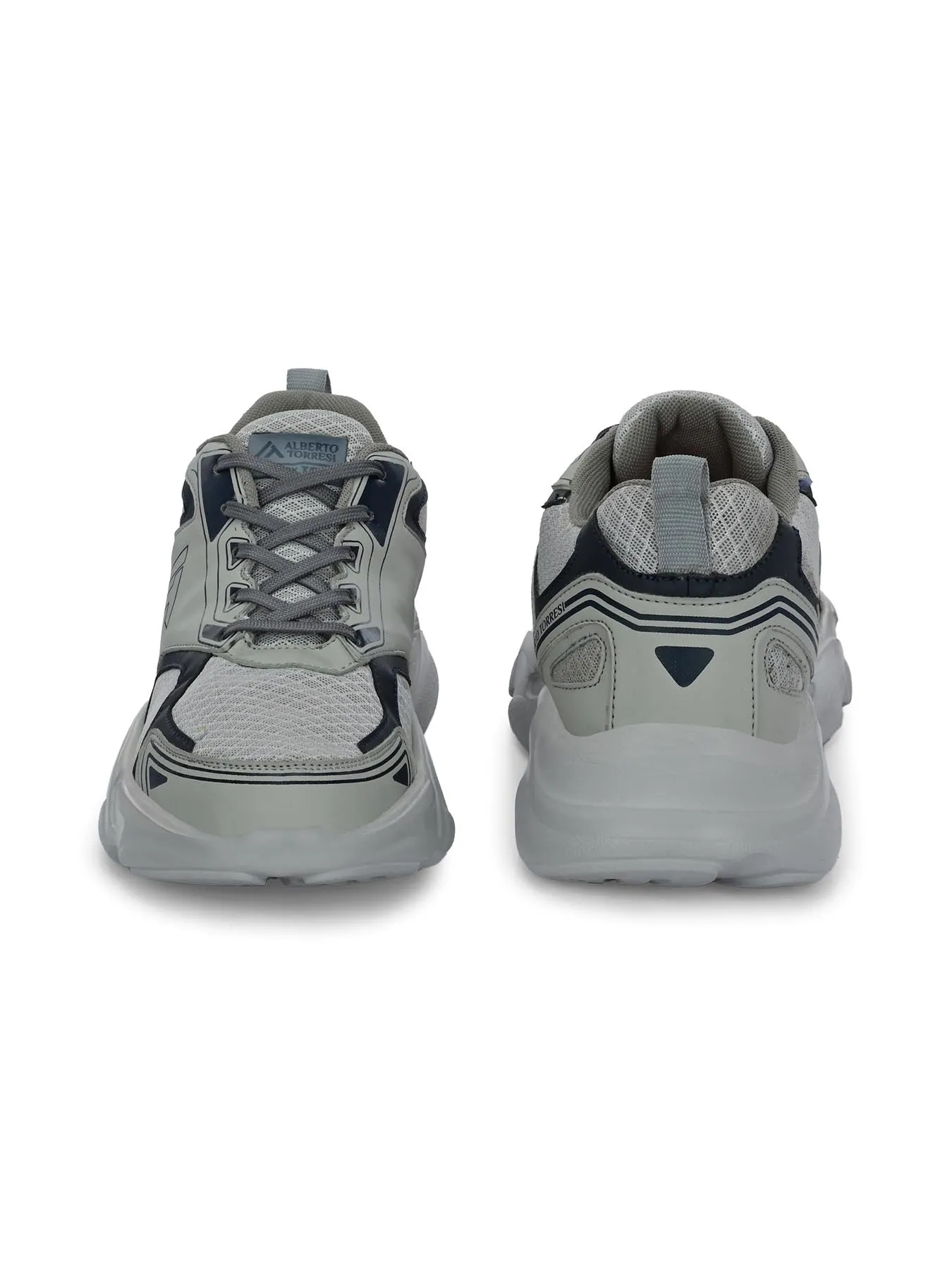 Alberto Torresi Grey Laceup Sports Shoes