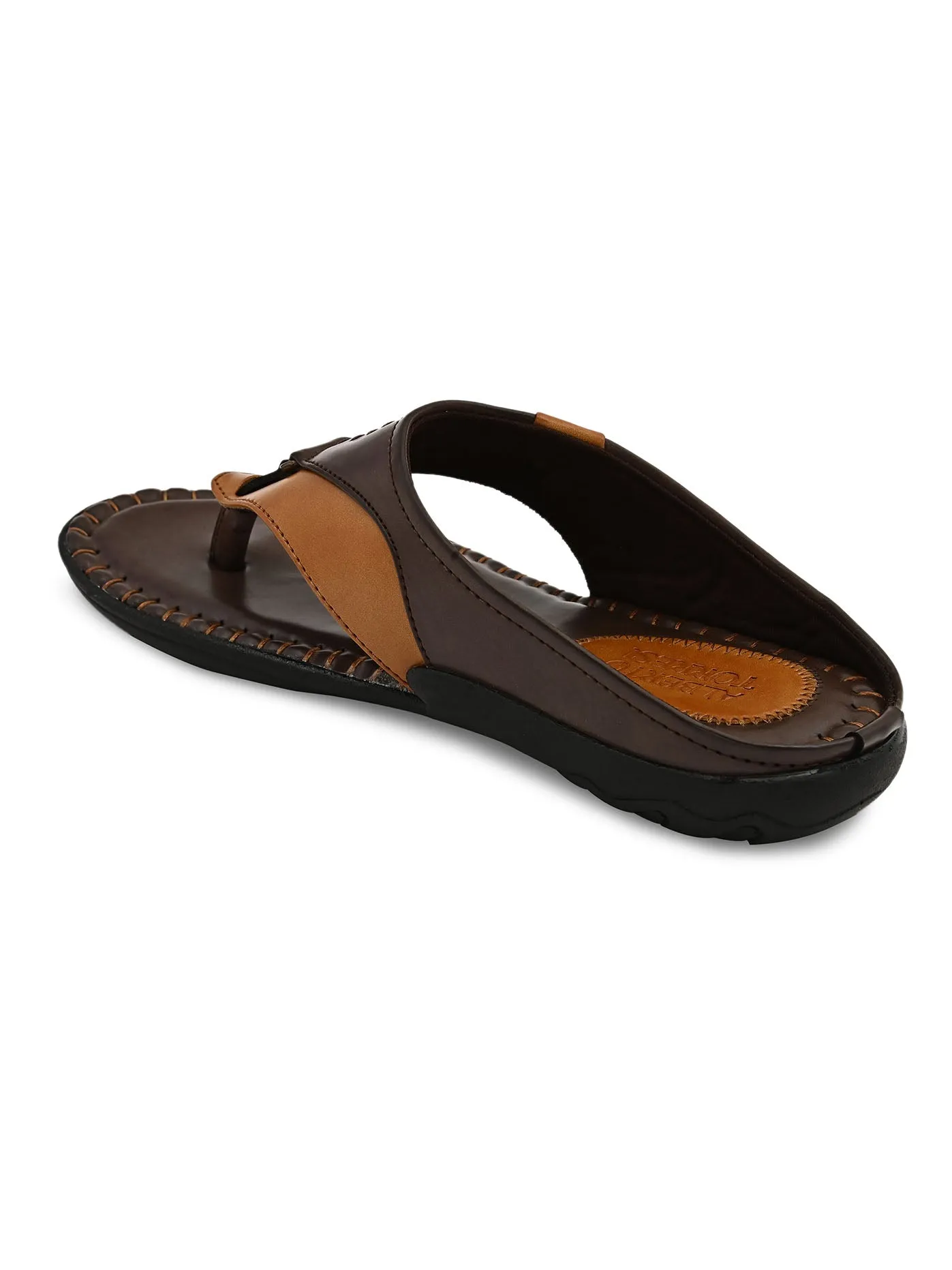 Alberto Torresi Men Dark Brown Outdoor Slippers