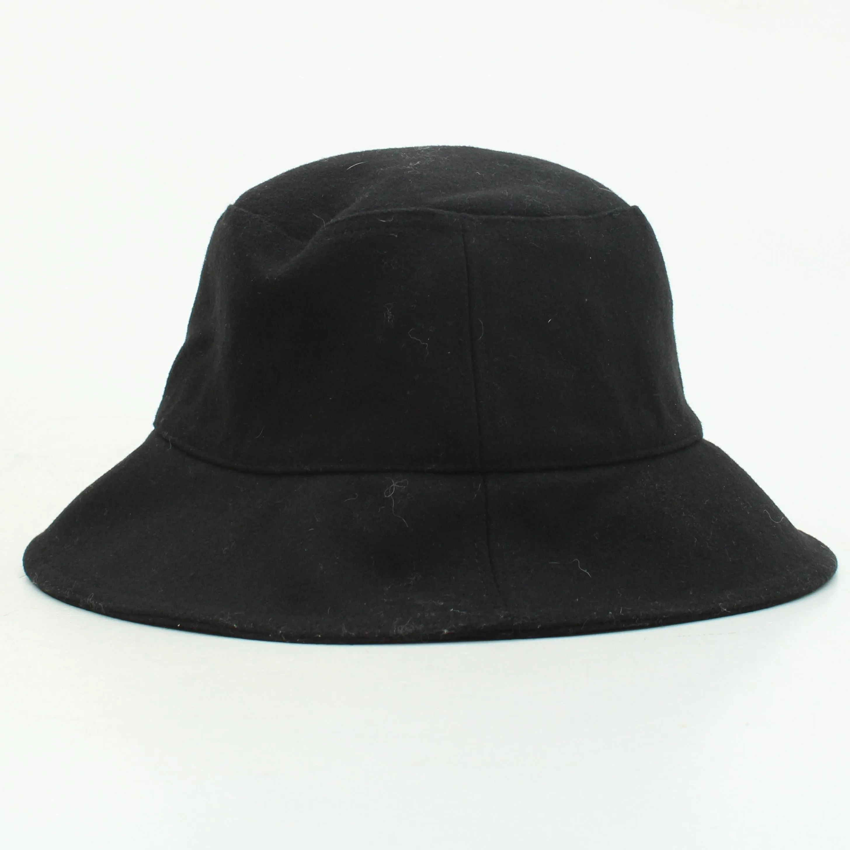 & Other Stories Women's Hat L Black Wool with Cotton, Polyester