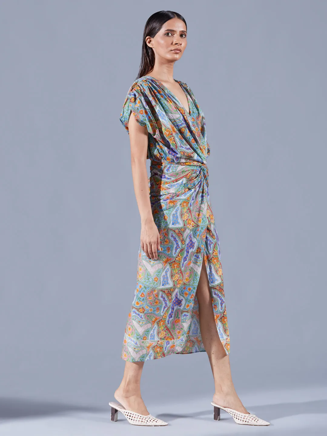 ANTHEIA DRAPED DRESS