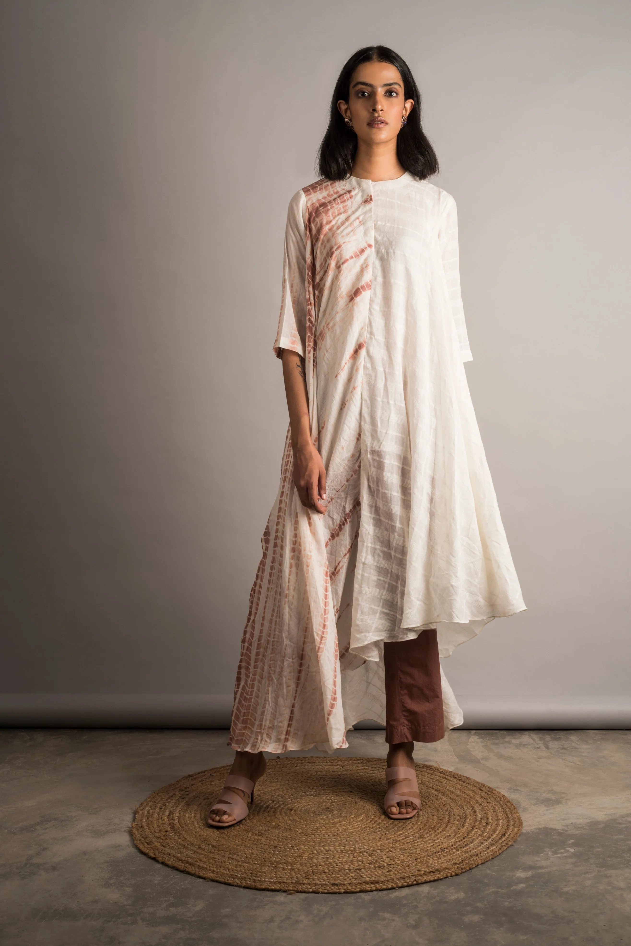 ASYMMETRIC HALF N HALF TUNIC WITH PANTS (SET OF 2)