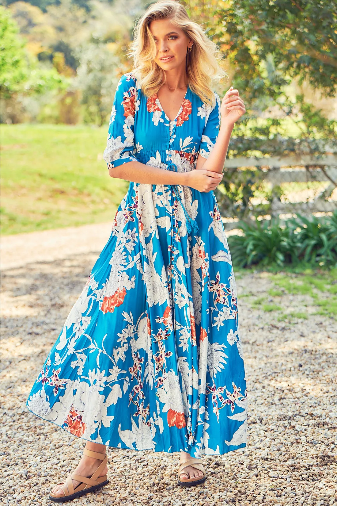 Ayla Maxi Dress - Blue