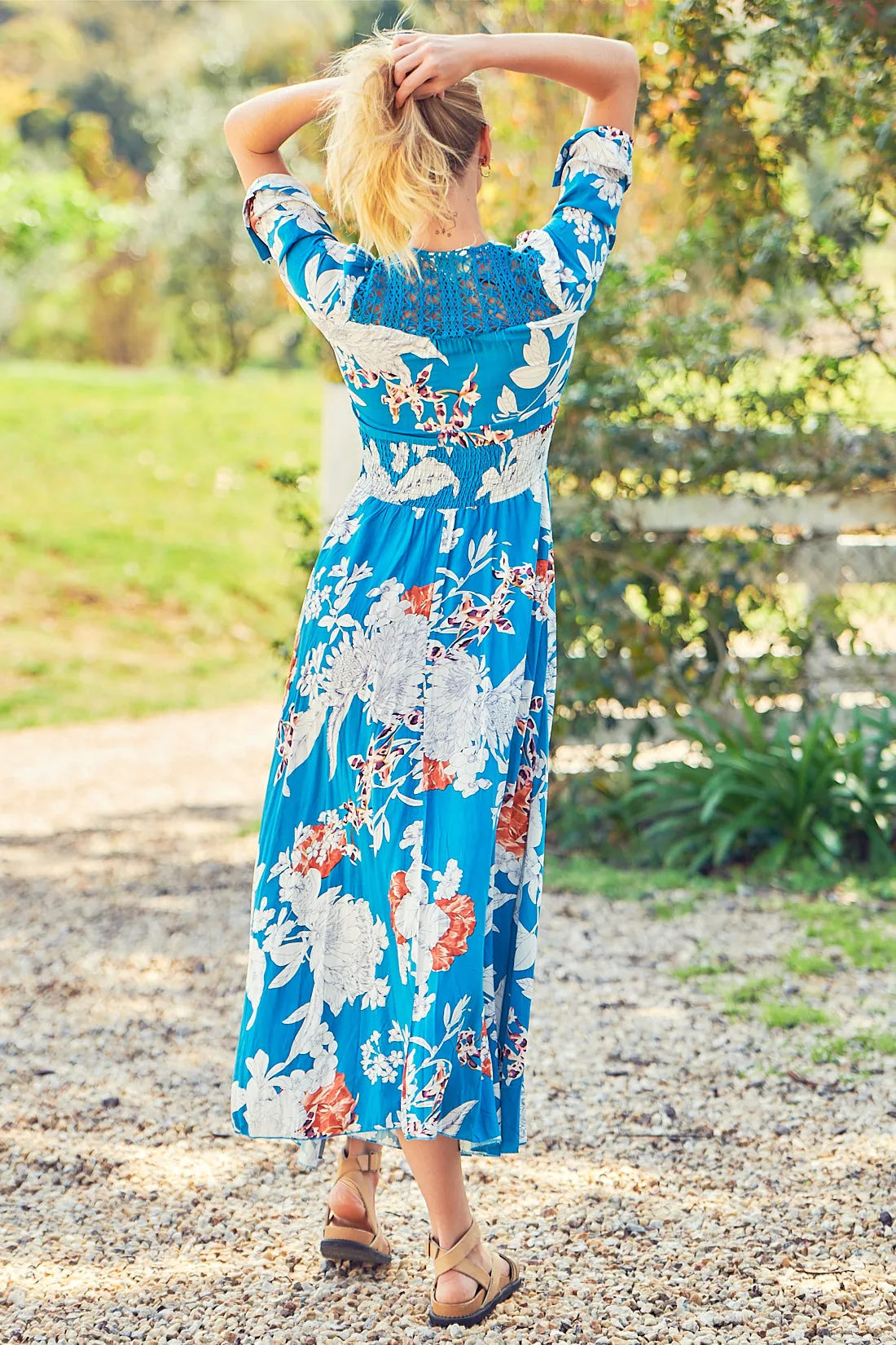 Ayla Maxi Dress - Blue