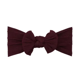 Baby Top Knot Single Bow Headband Magenta