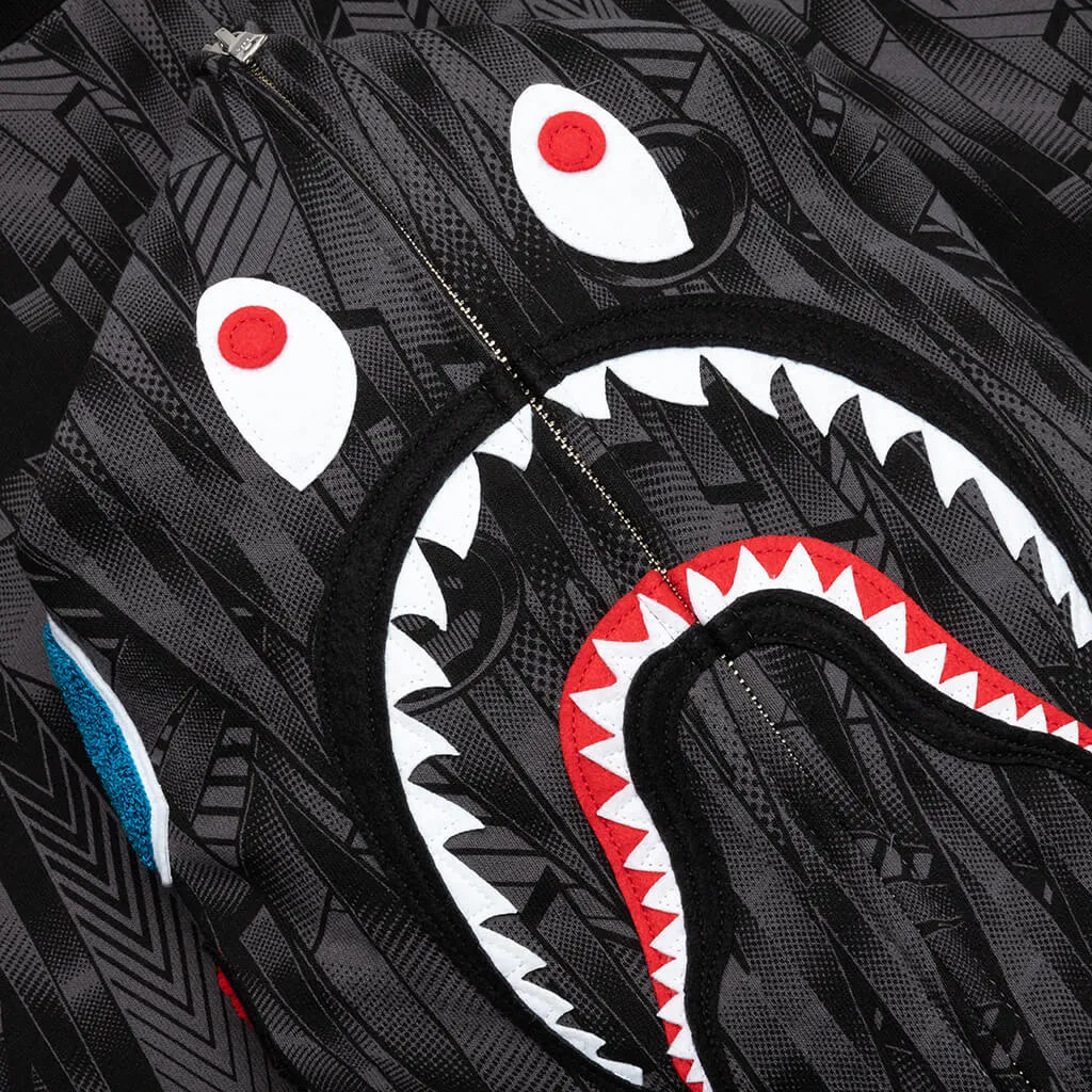 Bape Speed Racer Shark Full Zip Hoodie - Black