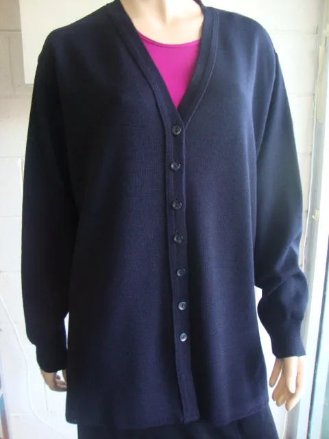 Big Scene knitted cardigan ( navy, taupe)