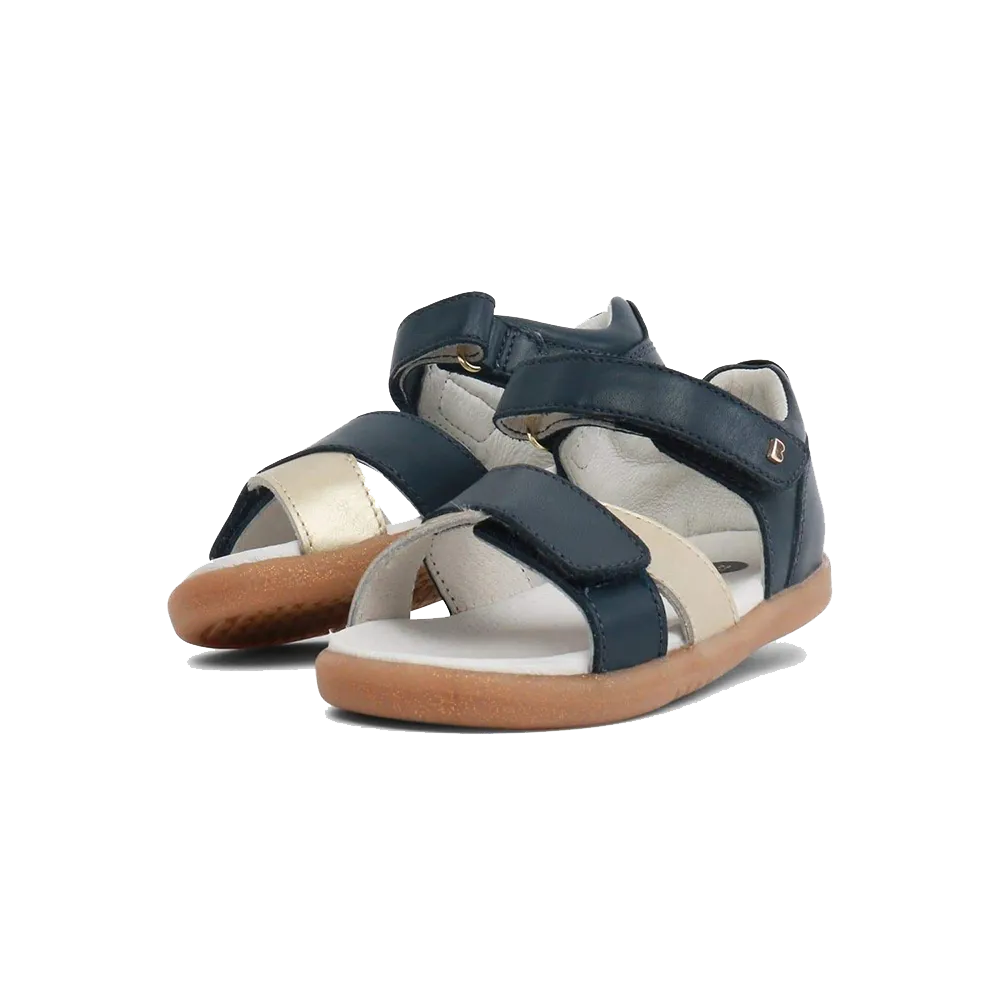 Bobux I-Walk Sail Open Sandal Kids Navy   Misty Gold