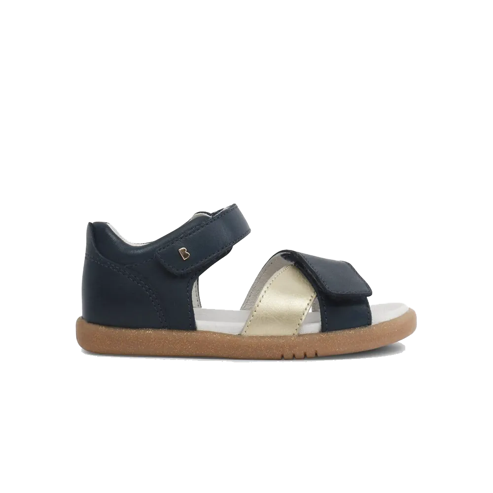 Bobux I-Walk Sail Open Sandal Kids Navy   Misty Gold