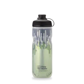 Breakaway Muck Insulated Cyclist Mountain Bikers Water Bottle 20 oz Zipper Moss/Desert by Polar Bottle Made in USA