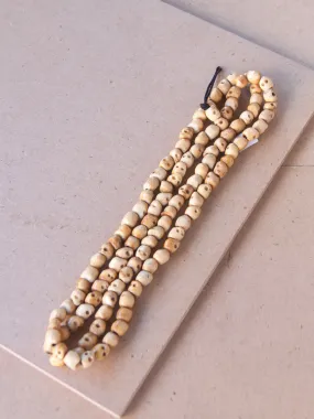 Brown SkullBone Mala bead