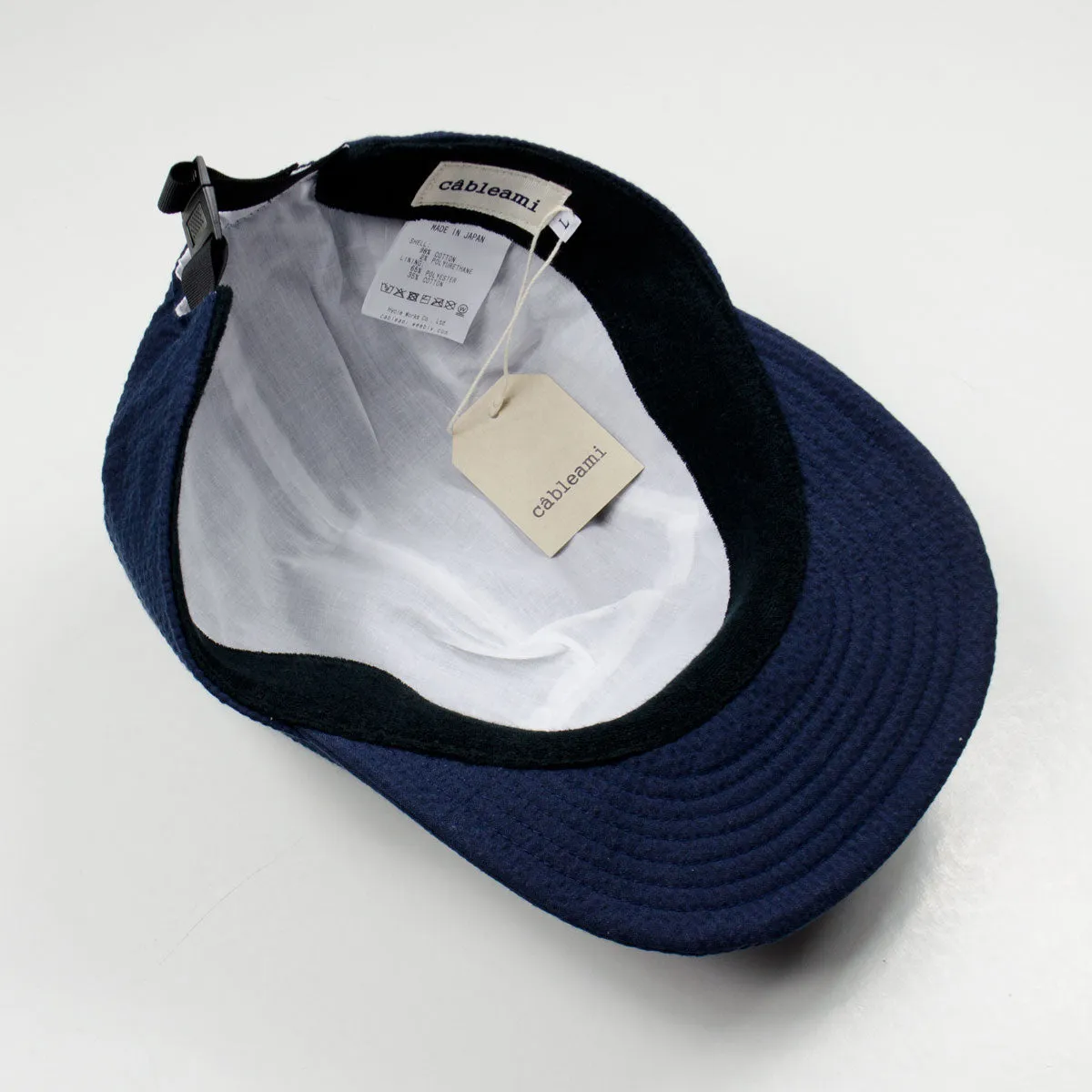 cableami - Seersucker Jet Cap - Navy Solid