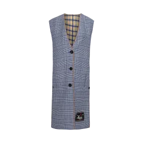 Checked Reversible Waistcoat