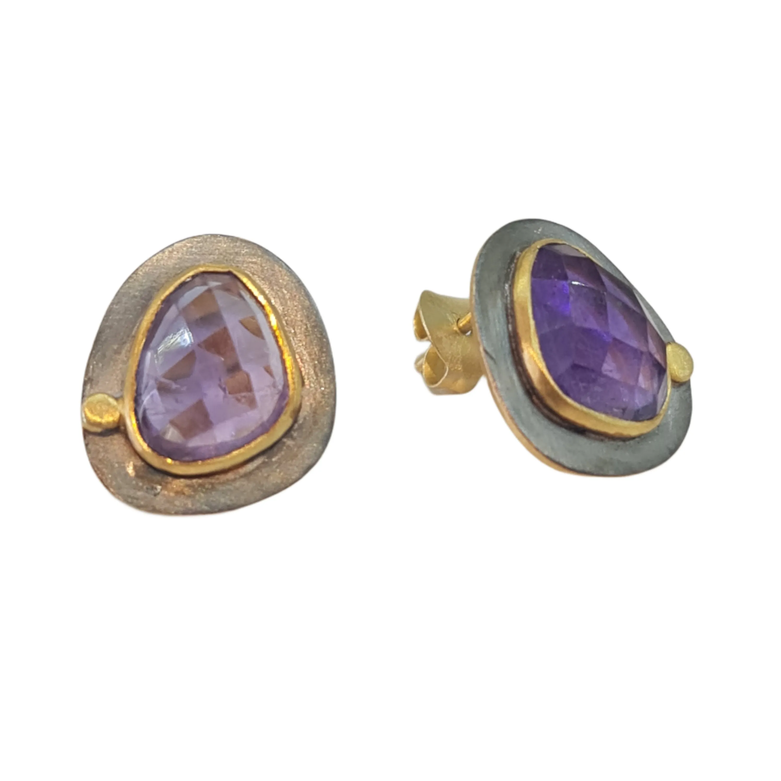 Constantinople stud earrings Amethyst