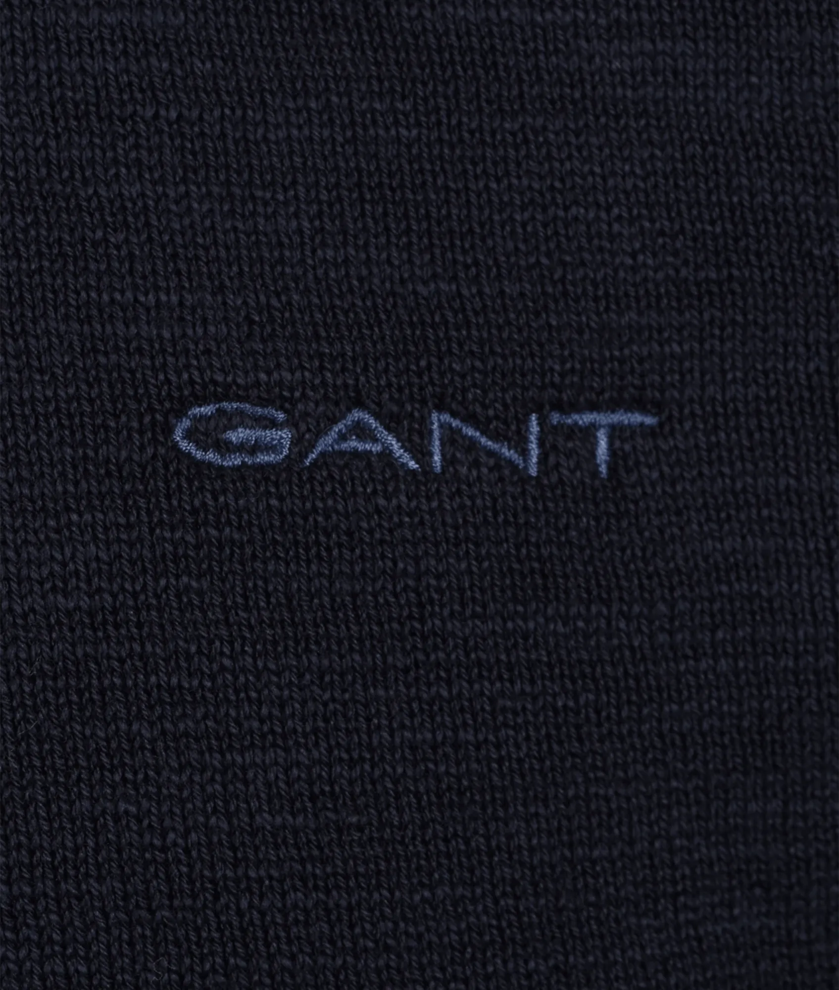 Cotton Flamme C-neck Knitwear - Navy