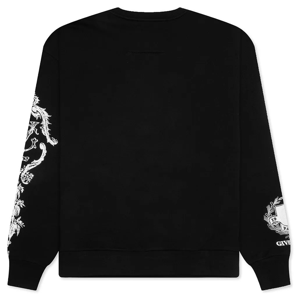 Crest Boxy Fit Sweatshirt - Black