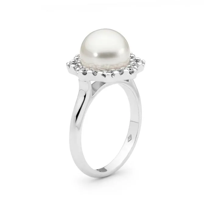 Diamond and Pearl Ring