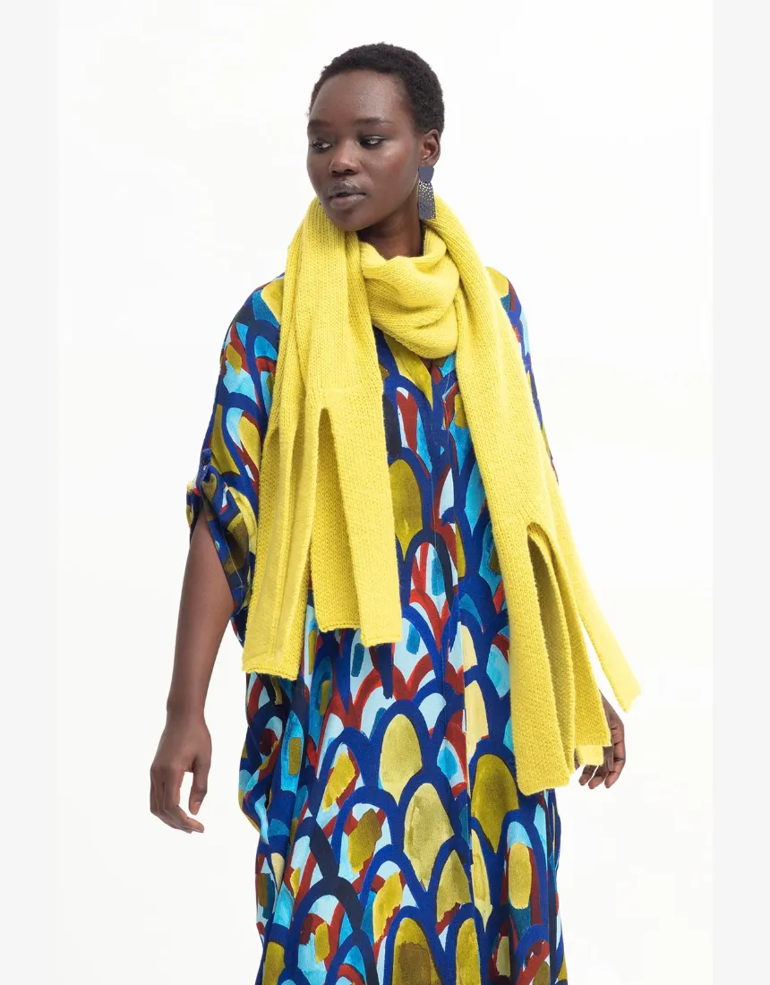 Elk - Kabrit Scarf Splice Yellow