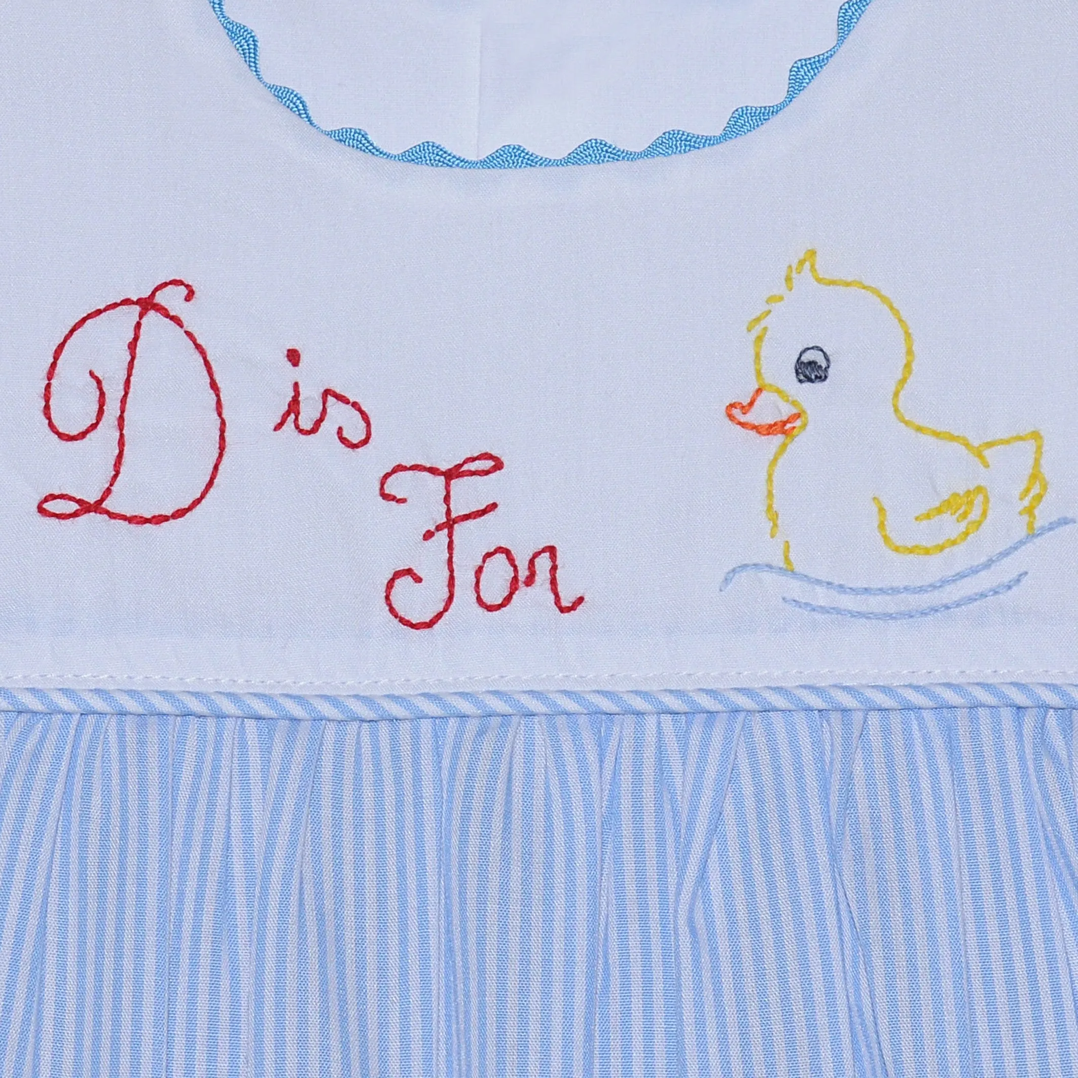 Embroidered Bubble - D is for Duck