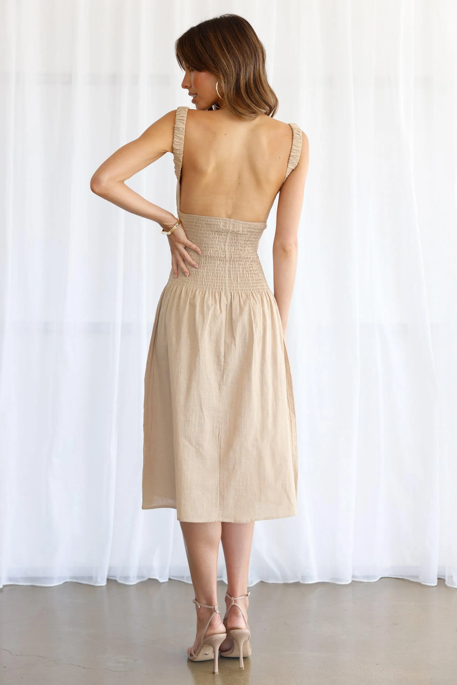 Emory Linen Dress - Sand