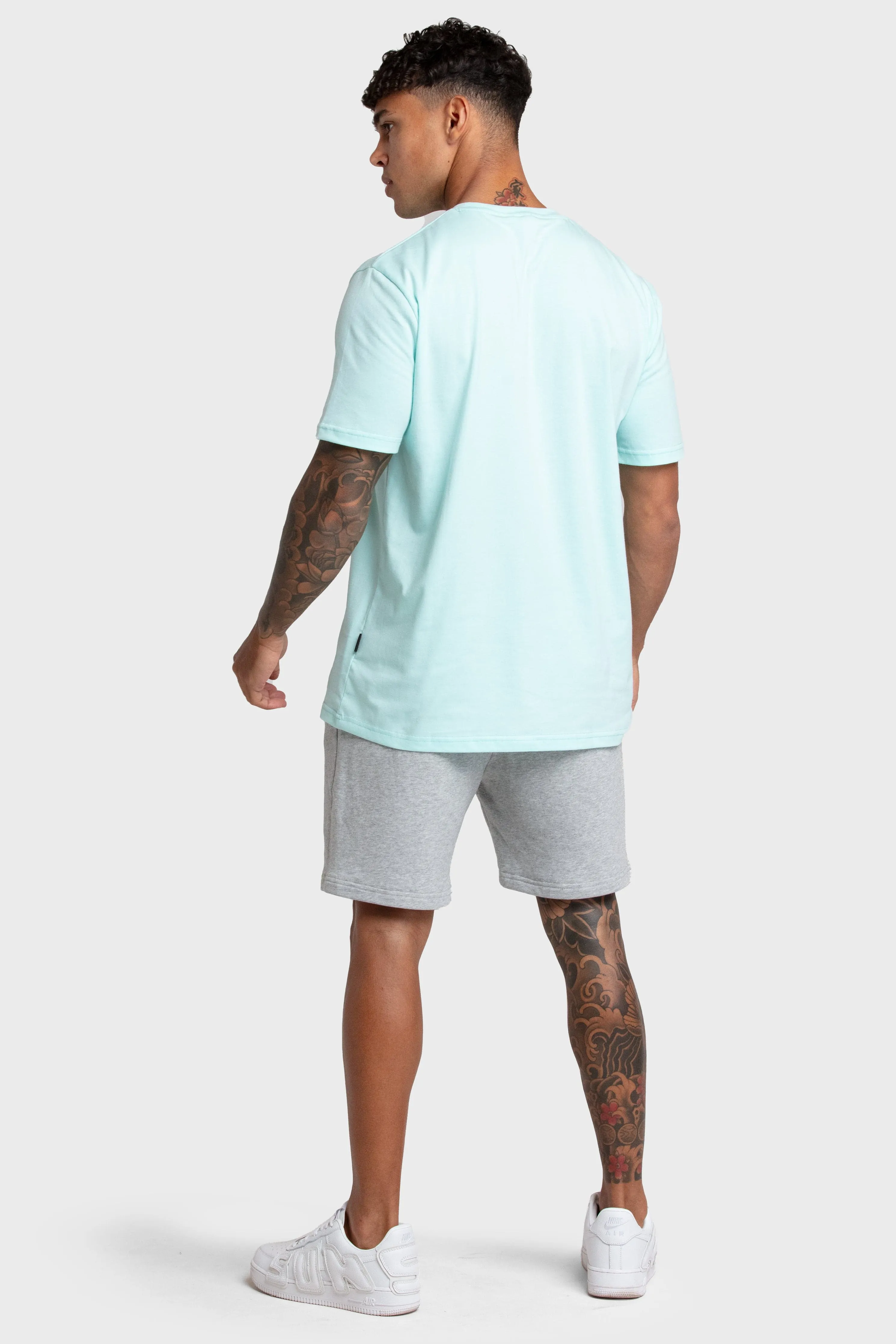 Essential Regular Fit Tee - Aqua Blue