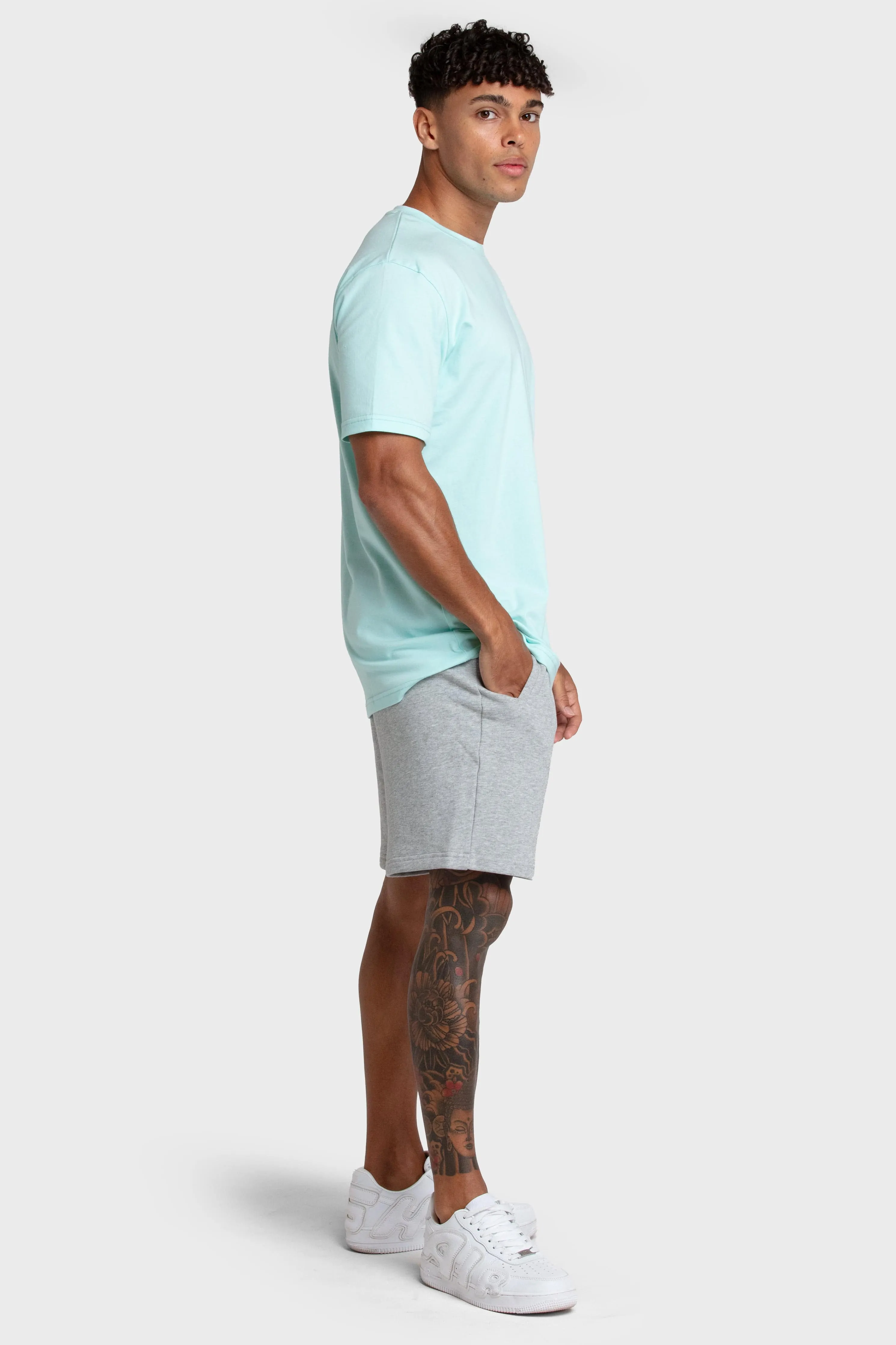 Essential Regular Fit Tee - Aqua Blue