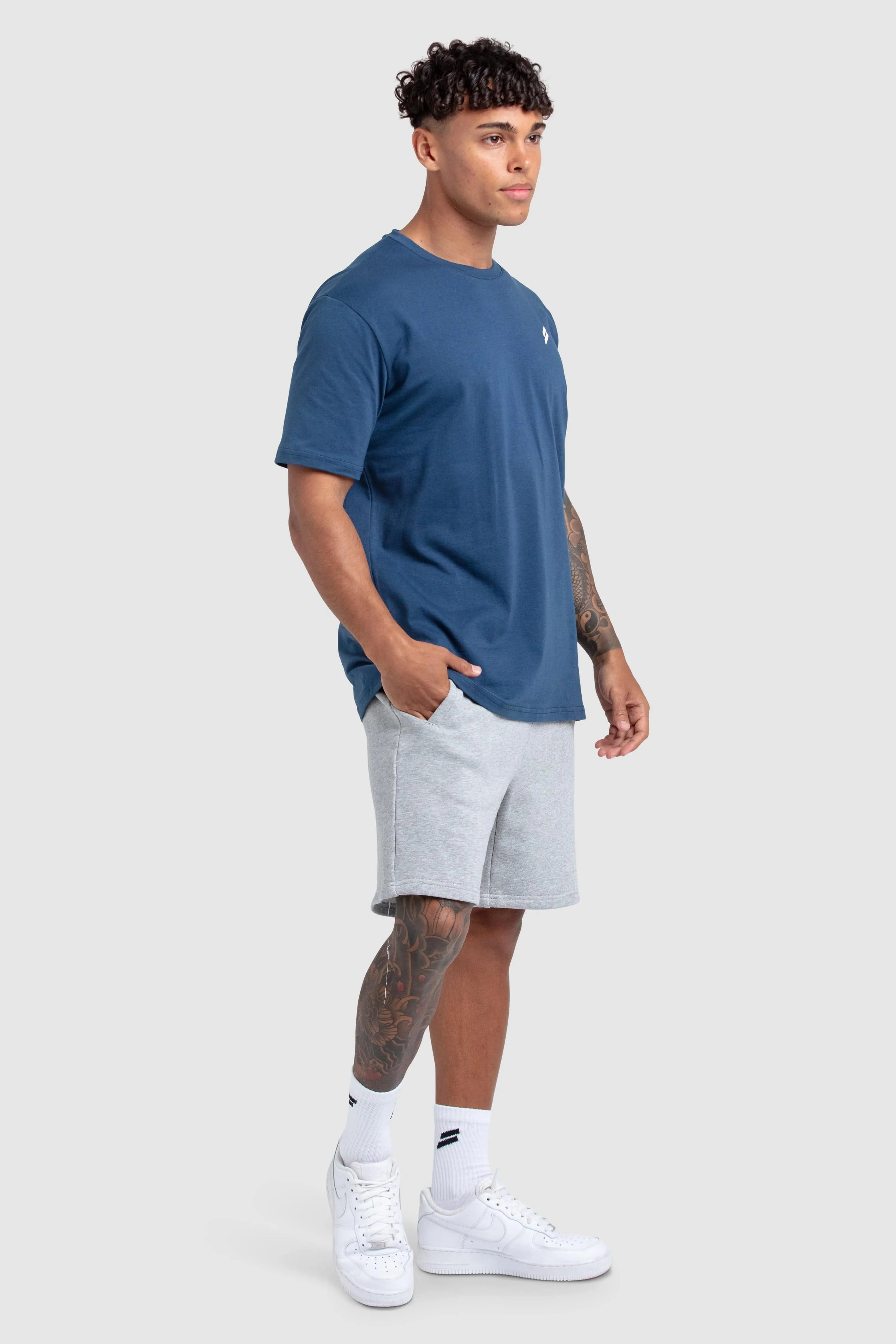 Essential Regular Fit Tee - Space Blue