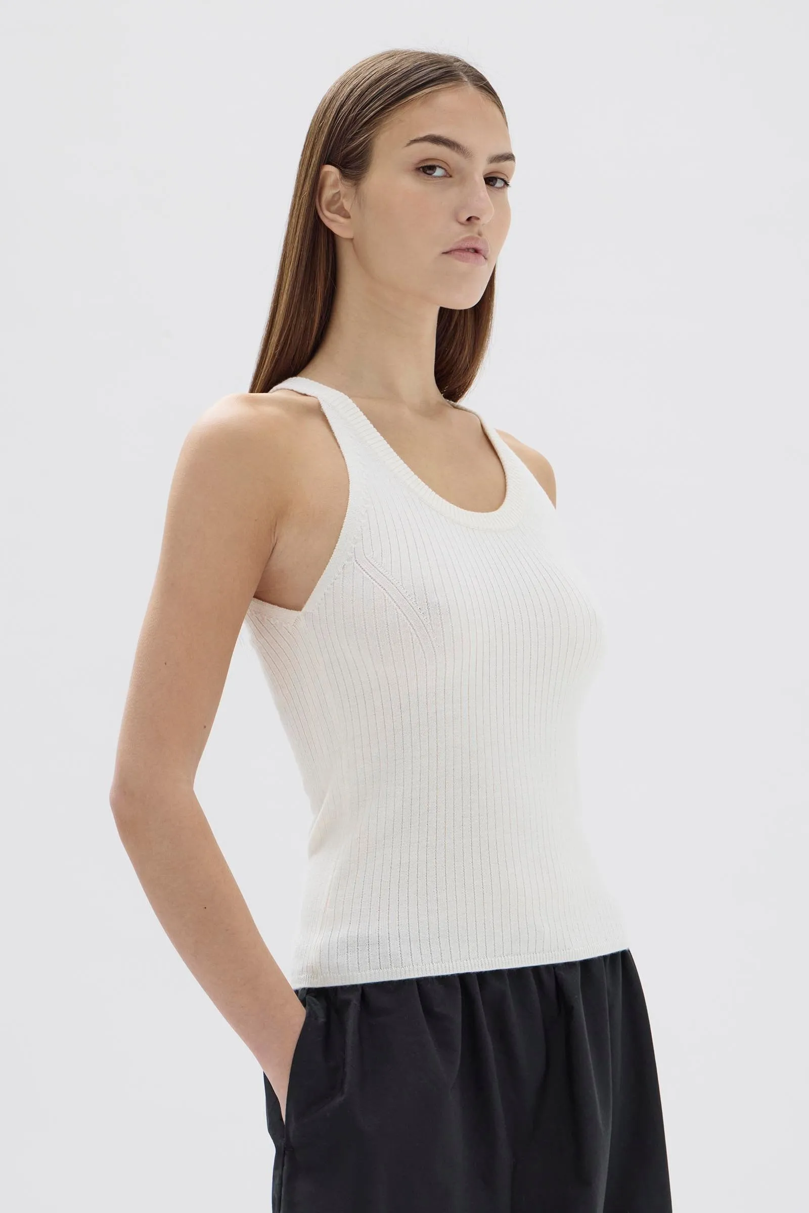 Estella Wool Scoop Neck Tank